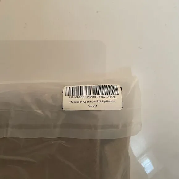 Quince Mongolian Cashmere Hoodie Women's M Teak Full Zip NWT - Picture 5 of 6